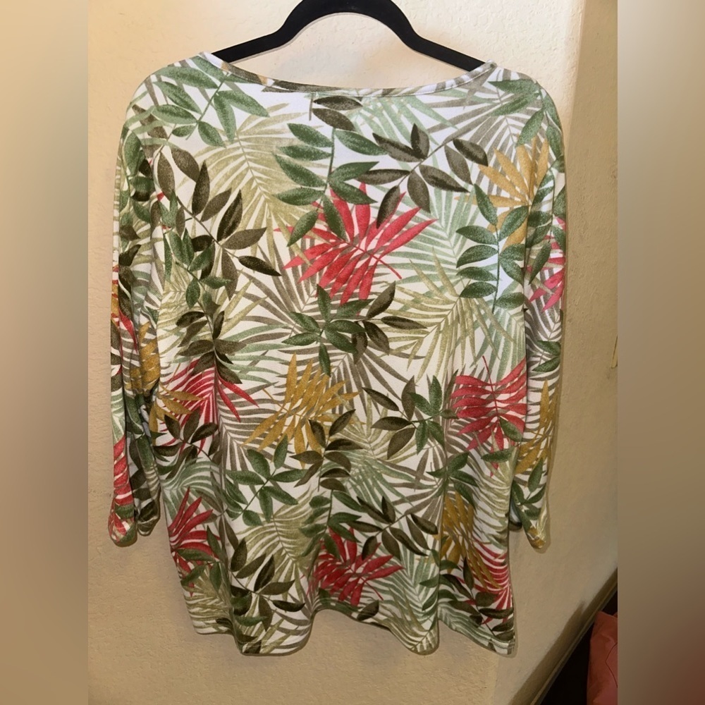Rebecca Malone Tropical Long Sleeve Sweater Plus Extra Large - Picture 4 of 5